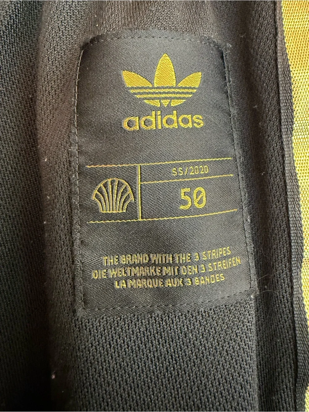 Adidas Originals SST 50th Anniversary Superstar Track Pants Metallic Gold Black